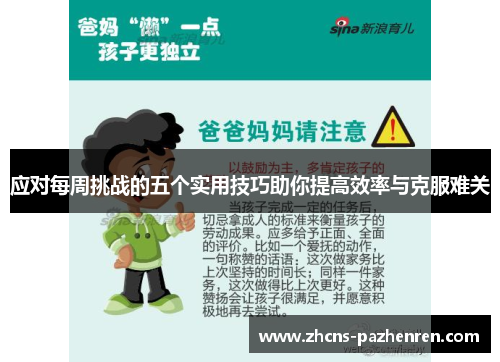 应对每周挑战的五个实用技巧助你提高效率与克服难关